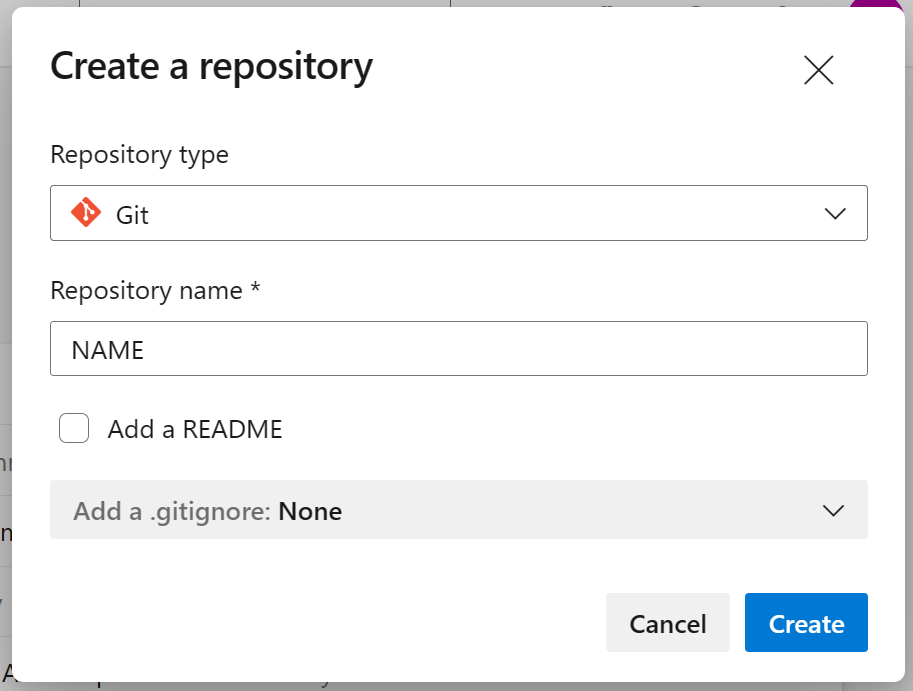 Create repo